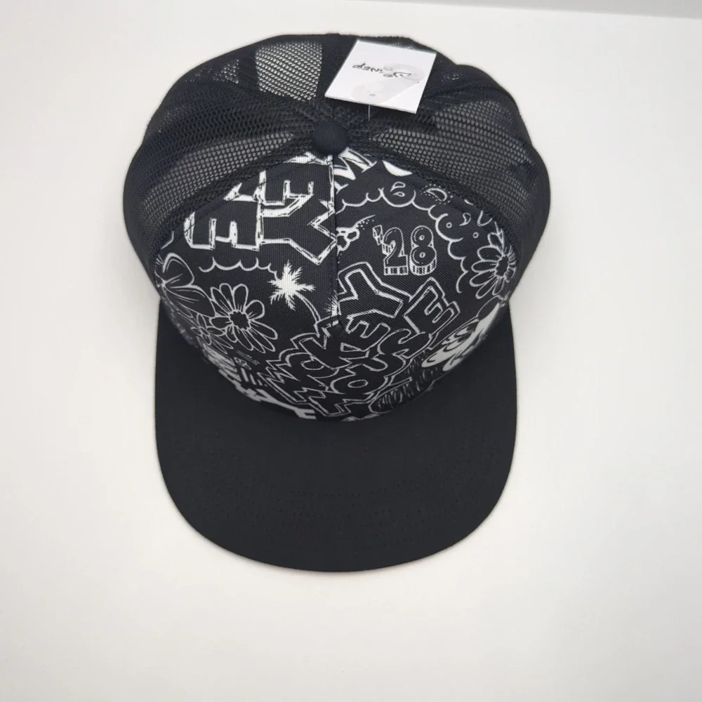 Neff x Disney Mickey House Trucker Hat Snapback Black White Mesh Cap New NWT